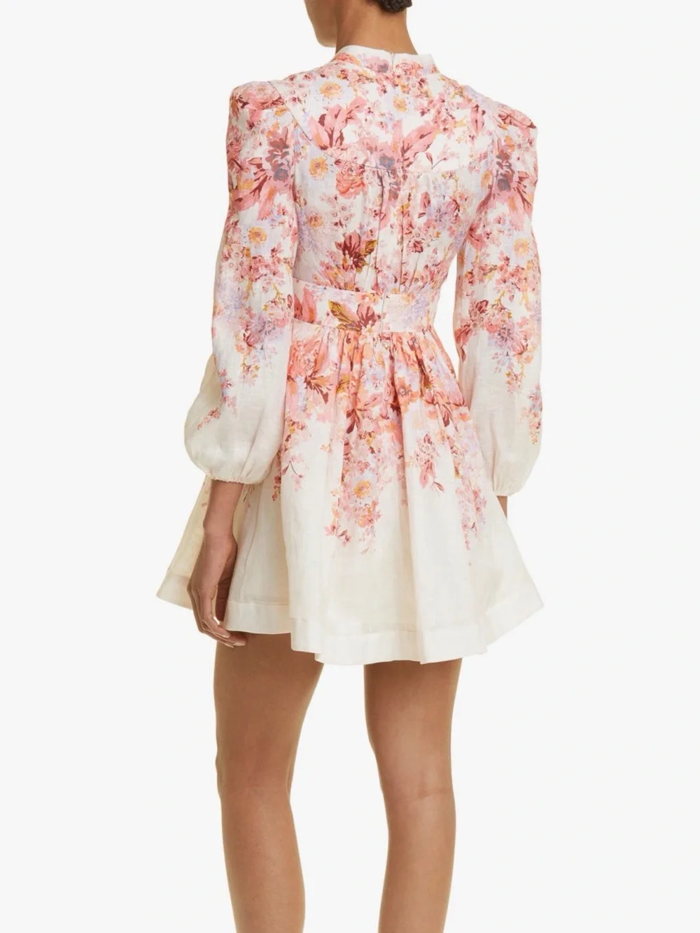 Zimmermann
Devi Floral Print Long Sleeve Linen Minidress Size 1 - Picture 2 of 11